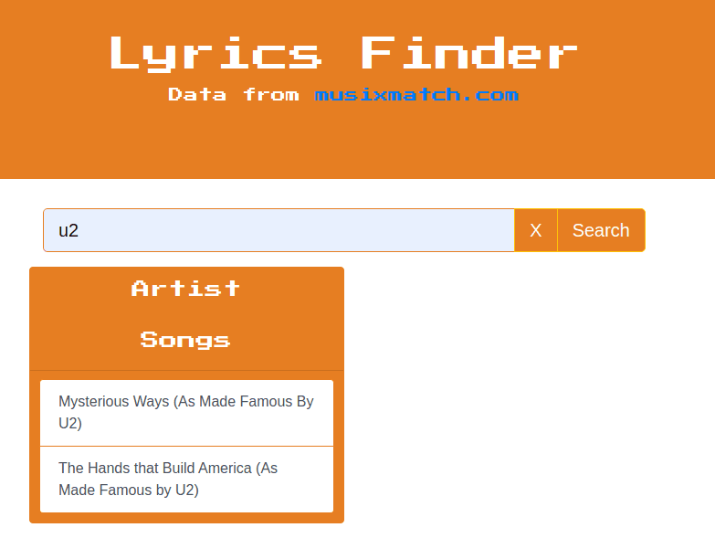 Lyrics Finder